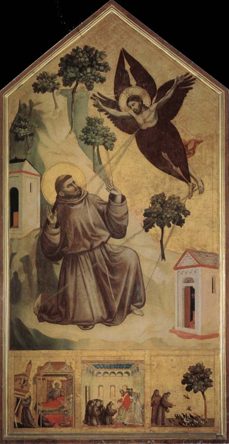 GIOTTO di Bondone Assisi Saint - Francois accept the stigma